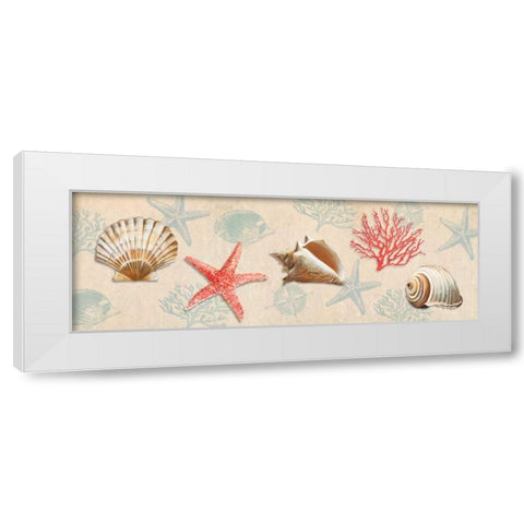 Gifts from the Ocean White Modern Wood Framed Art Print by Broome, Ted