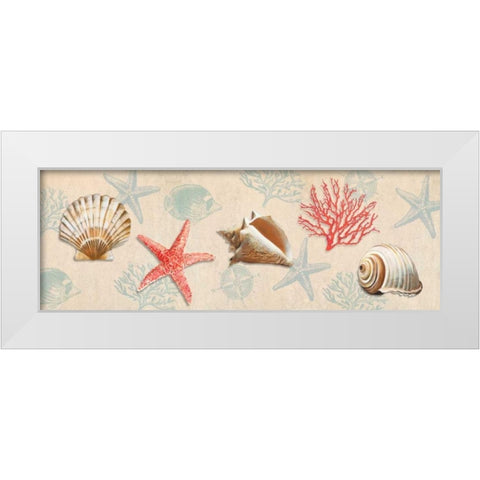 Gifts from the Ocean White Modern Wood Framed Art Print by Broome, Ted