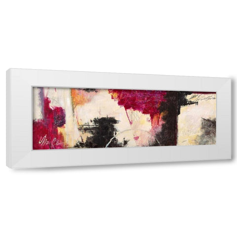 Passion White Modern Wood Framed Art Print by Olin, Chaz