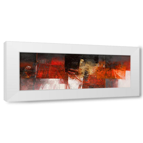 Equilibri in rosso White Modern Wood Framed Art Print by Censini