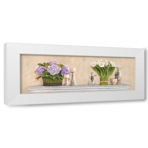 Memoires du jardin White Modern Wood Framed Art Print by Dellal, Remy