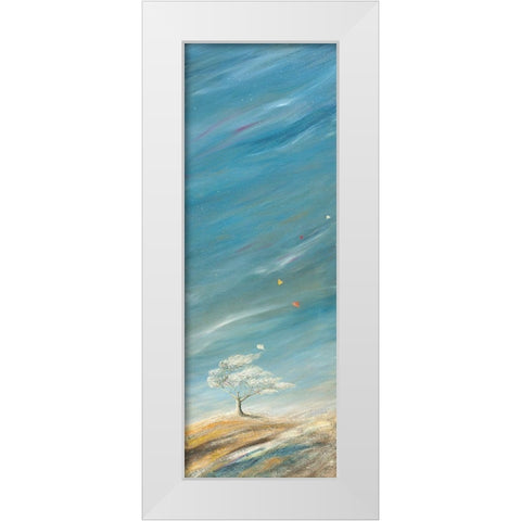 Soffio damore White Modern Wood Framed Art Print by Larotonda, Donato