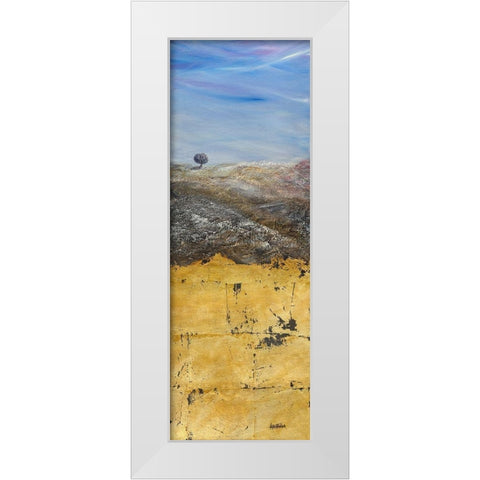 Solitario White Modern Wood Framed Art Print by Larotonda, Donato