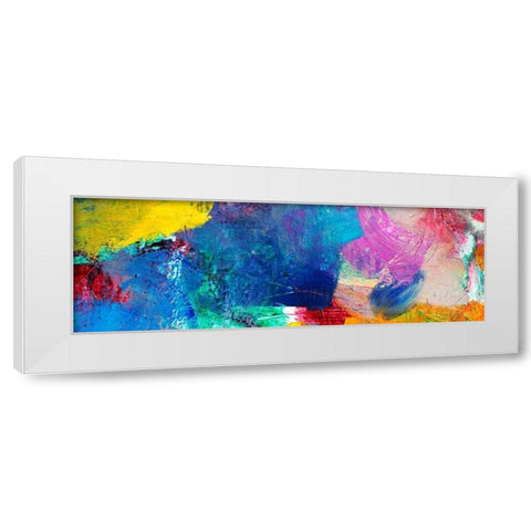 Painted Thought I  White Modern Wood Framed Art Print by Dansop