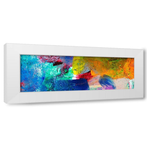 Painted Thought II  White Modern Wood Framed Art Print by Dansop