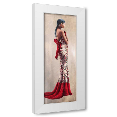 Princesse d Asie White Modern Wood Framed Art Print by Duval, Sonya