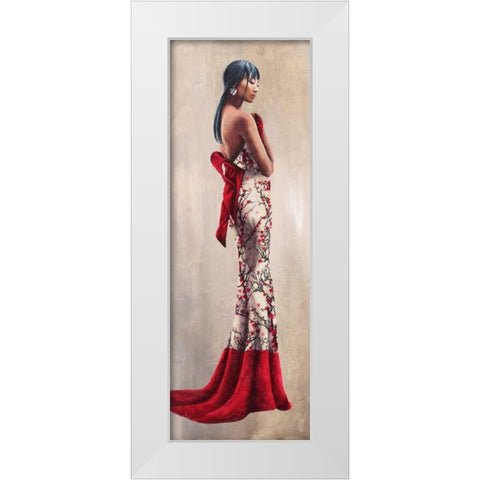 Princesse d Asie White Modern Wood Framed Art Print by Duval, Sonya