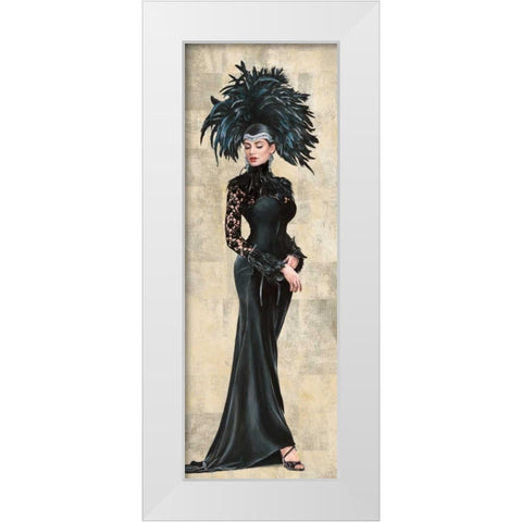 Deco Princess II White Modern Wood Framed Art Print by Duval, Sonya