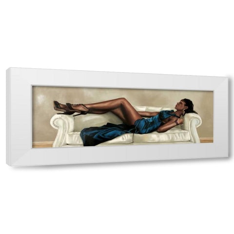 Elegance White Modern Wood Framed Art Print by Ciccone, Emilio