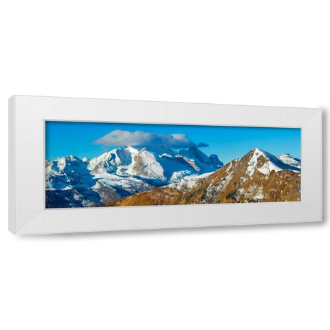 Marmolada, Italy White Modern Wood Framed Art Print by Krahmer, Frank