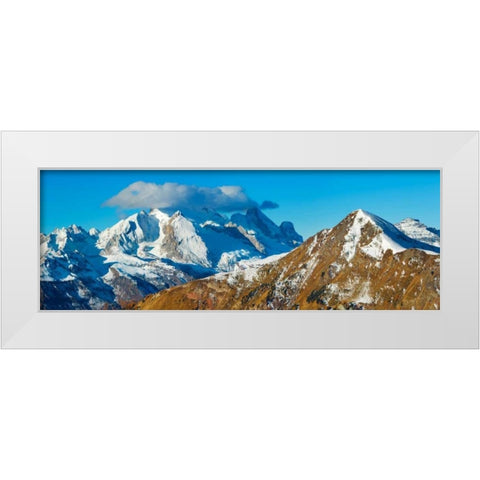 Marmolada, Italy White Modern Wood Framed Art Print by Krahmer, Frank