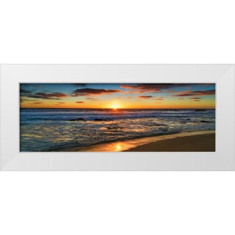 Sunset, Leeuwin National Park, Australia White Modern Wood Framed Art Print by Krahmer, Frank