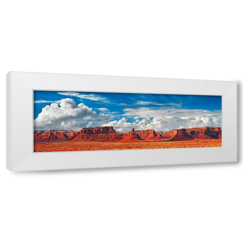 Valley Of The Gods- Utah- USA White Modern Wood Framed Art Print by Krahmer, Frank