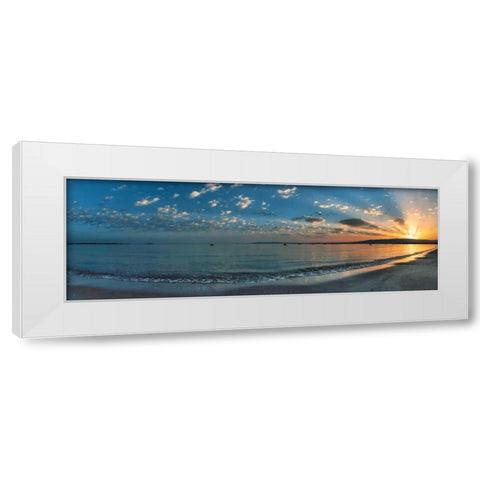 Alba sul Mediterraneo White Modern Wood Framed Art Print by Ferrua, Fulvio
