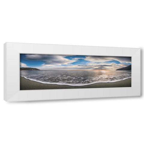 Onda del mattino White Modern Wood Framed Art Print by Fulvio, Ferrua