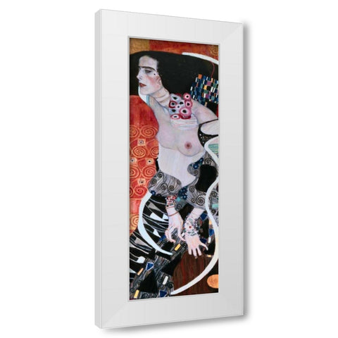 Salome White Modern Wood Framed Art Print by Klimt, Gustav