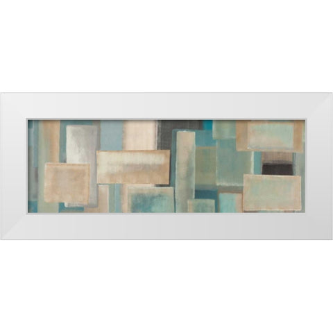 Aquamarine White Modern Wood Framed Art Print by Corrado, Italo