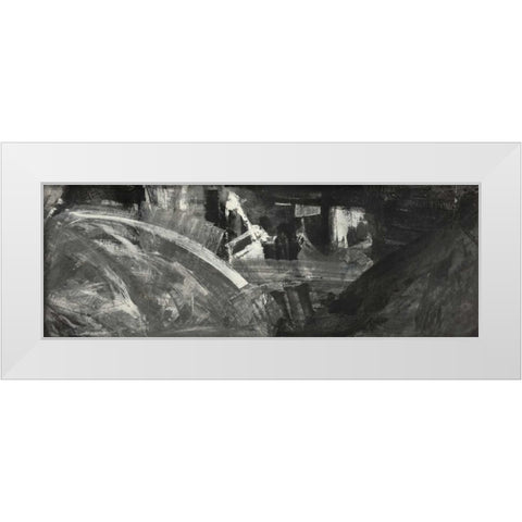 Sfumature di grigio II White Modern Wood Framed Art Print by Corrado, Italo
