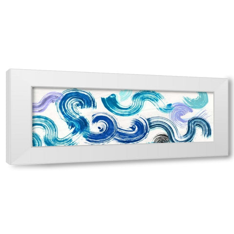Ocean Almighty White Modern Wood Framed Art Print by Ikeda, Haru