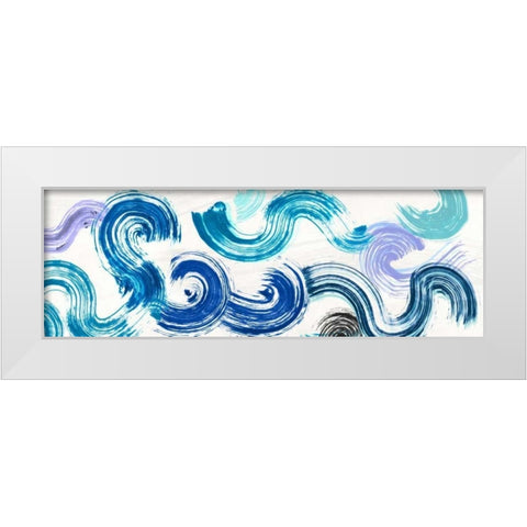 Ocean Almighty White Modern Wood Framed Art Print by Ikeda, Haru