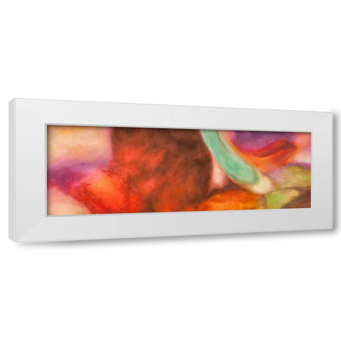 Nirvana White Modern Wood Framed Art Print by Demos, Jean-Luc
