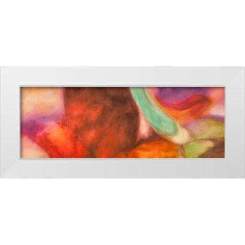 Nirvana White Modern Wood Framed Art Print by Demos, Jean-Luc