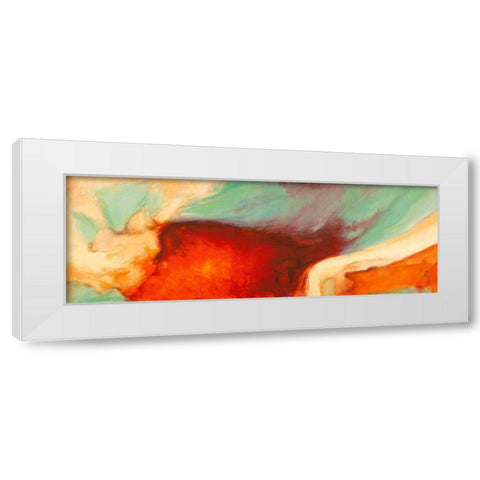 Namaste White Modern Wood Framed Art Print by Demos, Jean-Luc
