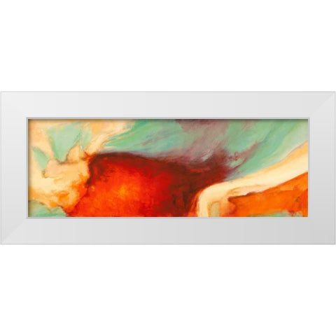 Namaste White Modern Wood Framed Art Print by Demos, Jean-Luc