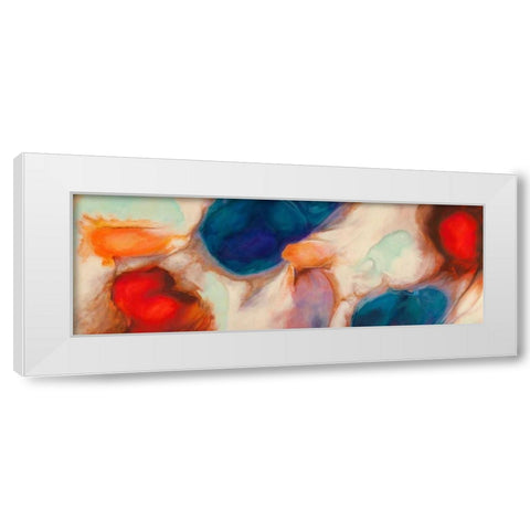 Shangri-La White Modern Wood Framed Art Print by Demos, Jean-Luc