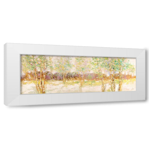Bosco di betulle I White Modern Wood Framed Art Print by Lucas