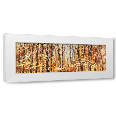 Nel bosco assolato White Modern Wood Framed Art Print by Lucas