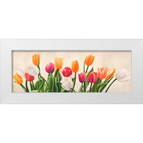 Nel mio giardino White Modern Wood Framed Art Print by Villa, Luca