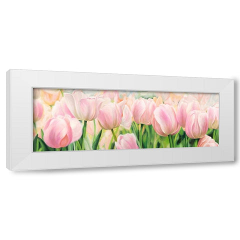 Primavera White Modern Wood Framed Art Print by Villa, Luca