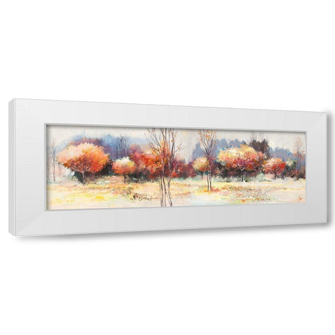 Boschi destate White Modern Wood Framed Art Print by Florio, Luigi