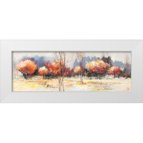 Boschi destate White Modern Wood Framed Art Print by Florio, Luigi