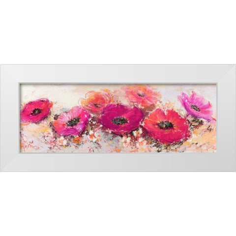 Fiori di maggio White Modern Wood Framed Art Print by Florio, Luigi
