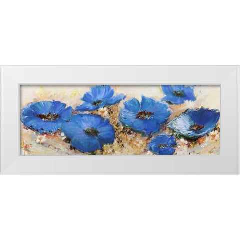 Fiori di marzo White Modern Wood Framed Art Print by Florio, Luigi