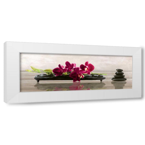 Elevate White Modern Wood Framed Art Print by Mills, Shin