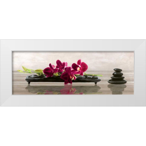 Elevate White Modern Wood Framed Art Print by Mills, Shin
