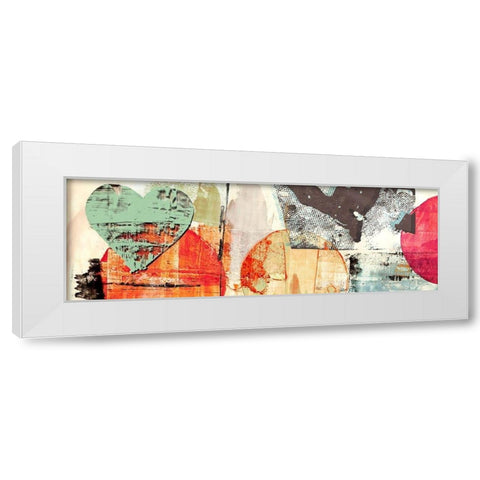 Pop Love #1 (detail) White Modern Wood Framed Art Print by Winkel, Peter