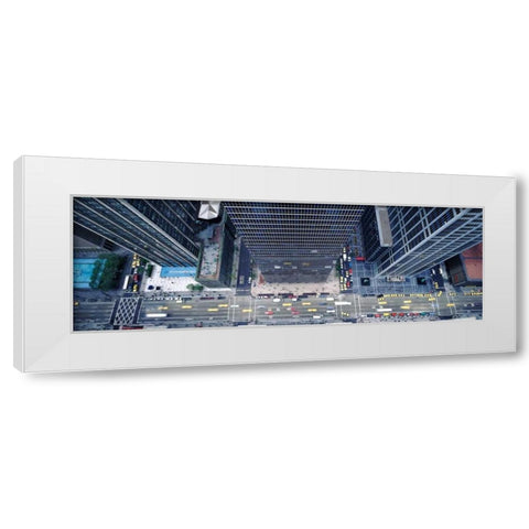 Midtown Manhattan White Modern Wood Framed Art Print by Berenholtz, Richard