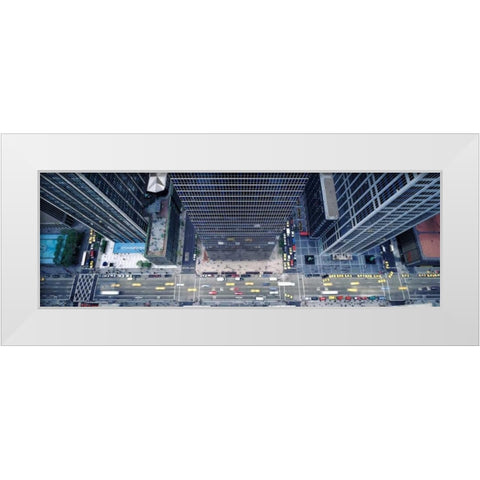 Midtown Manhattan White Modern Wood Framed Art Print by Berenholtz, Richard