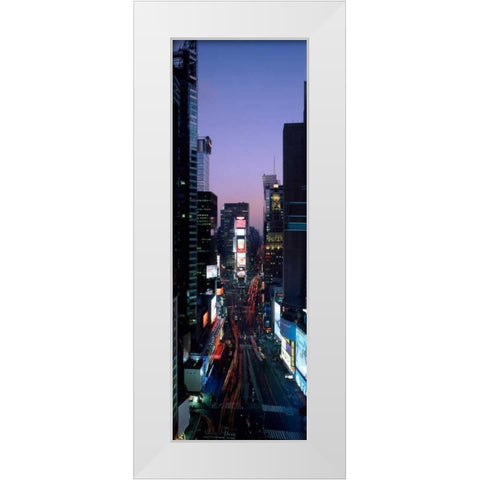 Times Square at night White Modern Wood Framed Art Print by Berenholtz, Richard