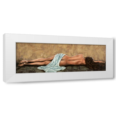 Sogno White Modern Wood Framed Art Print by ROMEO
