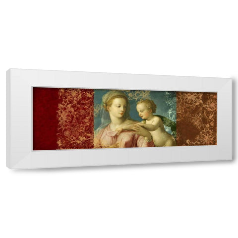 Holy Virgin-after Bronzino White Modern Wood Framed Art Print by Roux, Simon