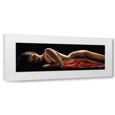 Reverie White Modern Wood Framed Art Print by Young, Richard