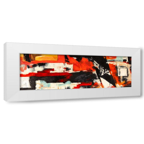 Eclectica White Modern Wood Framed Art Print by Stone, Jim