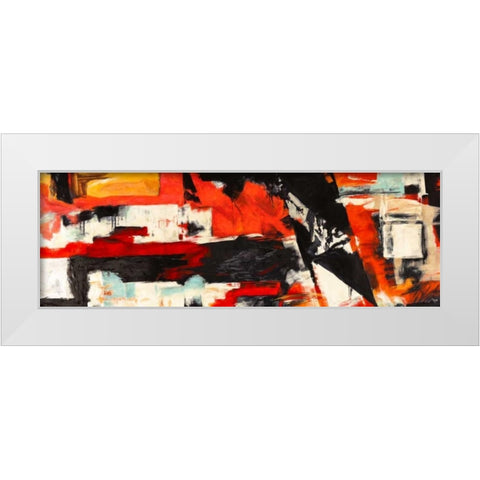 Eclectica White Modern Wood Framed Art Print by Stone, Jim