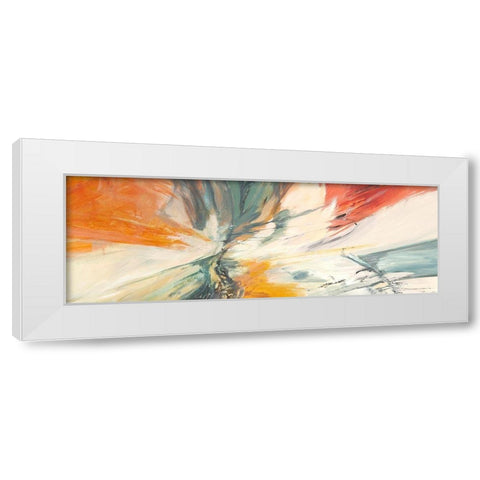 Twist and Shout White Modern Wood Framed Art Print by Jim, Stone