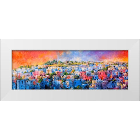 Jodhpur la citta blu White Modern Wood Framed Art Print by Marzari, Tebo